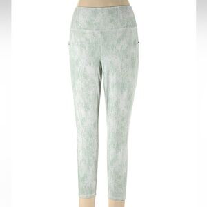 Soma Green White Cropped Non Stop Leggings